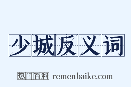少城反义词是什么意思的图片